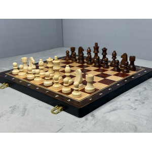 Шахматы магнитные деревянные подарочные 