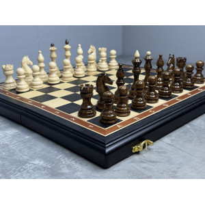 Шахматы подарочные из массива дуба с утяжелёнными фигурами