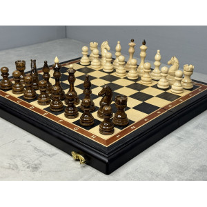 Шахматы подарочные из массива дуба с утяжелёнными фигурами