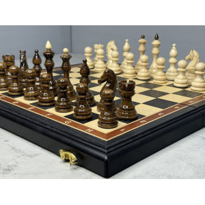 Шахматы подарочные из массива дуба с утяжелёнными фигурами