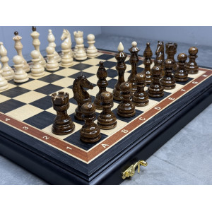 Шахматы подарочные из массива дуба с утяжелёнными фигурами