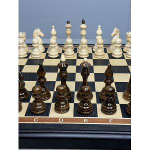 Шахматы подарочные из массива дуба с утяжелёнными фигурами