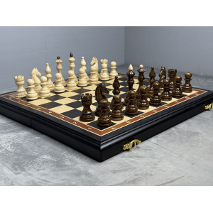 Шахматы подарочные из массива дуба с утяжелёнными фигурами
