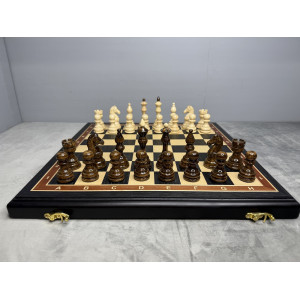 Шахматы подарочные из массива дуба с утяжелёнными фигурами