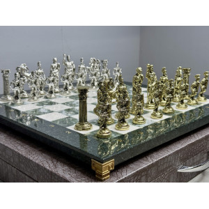 Шахматы из камня подарочные 