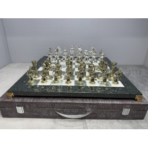 Шахматы из камня подарочные "Римское сражение"