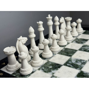 Шахматы из камня подарочные "Стаунтон"