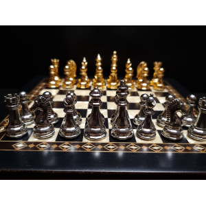 Шахматы подарочные в ларце венге