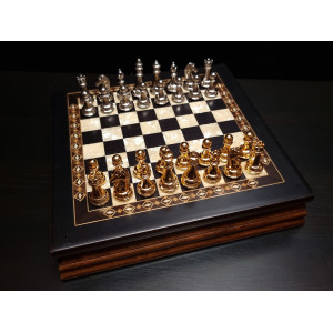Шахматы подарочные в ларце венге
