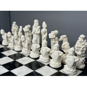 Подарочные шахматы “Русские сказки” из камня