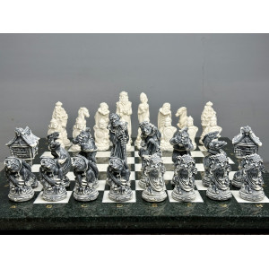 Подарочные шахматы “Русские сказки” из камня