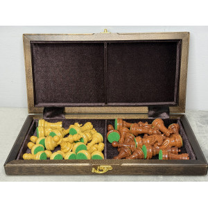 Шахматы подарочные деревянные с композитными фигурами