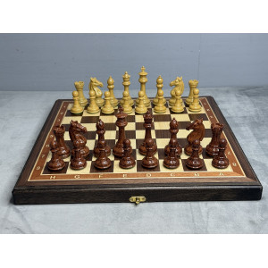 Шахматы подарочные деревянные с композитными фигурами