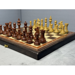 Шахматы подарочные деревянные с композитными фигурами