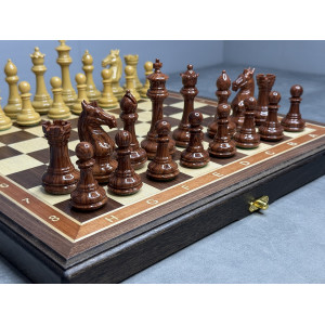 Шахматы подарочные деревянные с композитными фигурами