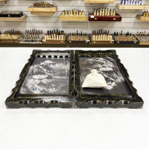 Нарды стеклянные "Лев Стужи"