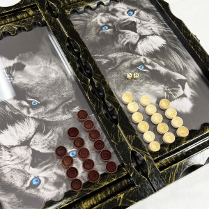 Нарды стеклянные "Лев Стужи"