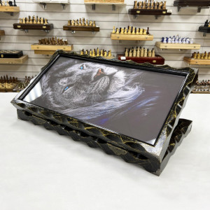 Нарды стеклянные "Лев Стужи"