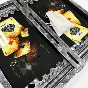 Нарды стеклянные эксклюзив «Ночной Волк»