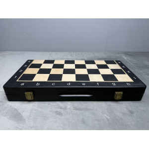 Шахматы 2 в 1 деревянные магнитные ясень 39 см