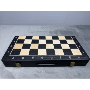 Шахматы 2 в 1 деревянные магнитные ясень 39 см