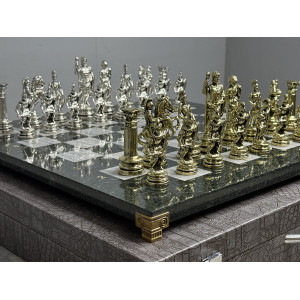 Шахматы из камня подарочные "Римская война"