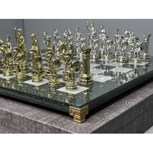 Шахматы из камня подарочные "Римская война"