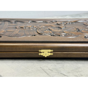 Нарды резные"Битва со Львом"