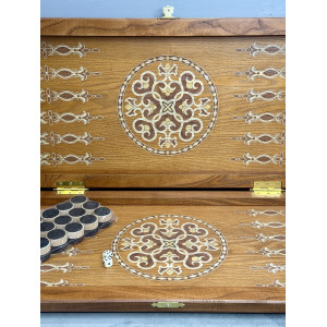 Нарды резные «Орнамент» — подарочные