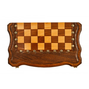 Шахматы + нарды резные "Гамбит 2" 40, Simonyan