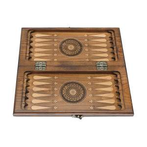 Шахматы + нарды резные "Эндшпиль 1" 40, Simonyan