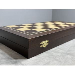 Шахматная доска премиальная складная 45 см, без фигур Шахматная доска премиальная складная 45 см, без фигур