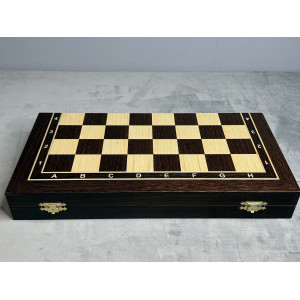 Шахматная доска премиальная складная 45 см, без фигур Шахматная доска премиальная складная 45 см, без фигур