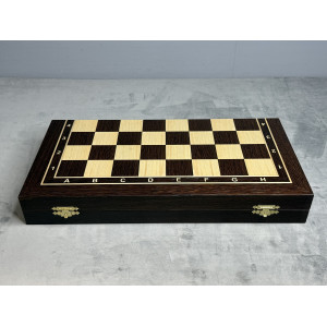 Шахматная доска премиальная складная 45 см, без фигур Шахматная доска премиальная складная 45 см, без фигур