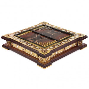 Нарды эксклюзивные «Императорский Орнамент» из яшмы Нарды эксклюзивные «Императорский Орнамент» из яшмы