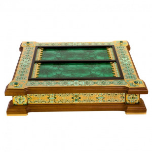 Нарды эксклюзивные "Императорский малахит" Нарды эксклюзивные "Императорский малахит"