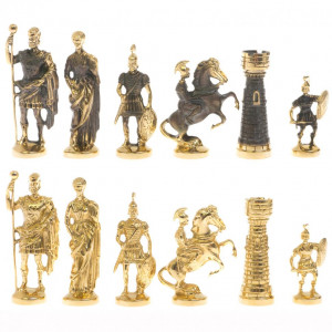 Шахматный ларец «Римские» из бронзы и креноида Шахматный ларец «Римские» из бронзы и креноида