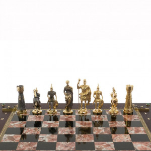 Шахматный ларец «Римские» из бронзы и креноида Шахматный ларец «Римские» из бронзы и креноида