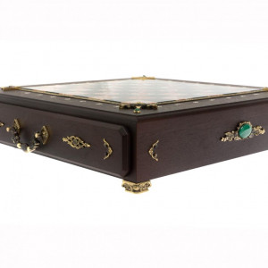 Шахматный ларец «Римские» из бронзы и креноида Шахматный ларец «Римские» из бронзы и креноида