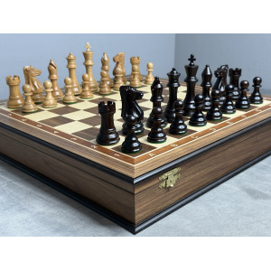 Шахматы подарочные в ларце "Презент" Шахматы подарочные в ларце "Презент"