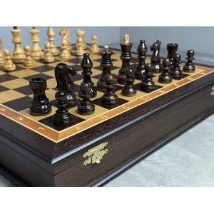 Шахматы подарочные «Карельский Император» в ларце 45