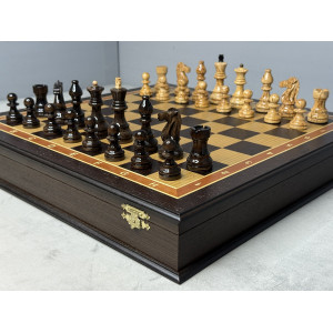 Шахматы подарочные «Карельский Император» в ларце 45