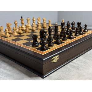 Шахматы подарочные «Карельский Император» в ларце 45