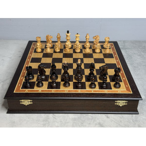 Шахматы подарочные «Карельский Император» в ларце 45