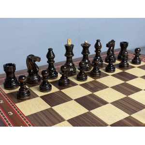 Шахматы подарочные премиум с фигурами из карельской берёзы 