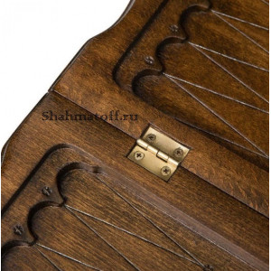 Нарды резные "Арарат и Хор Вирап" с ручкой 60, Haleyan, ручная работа