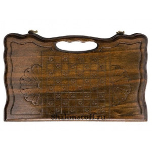 Нарды резные "Арарат" с ручкой 30, Haleyan