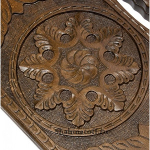 Нарды резные "Армянский узор 4" с ручкой 60, Haleyan