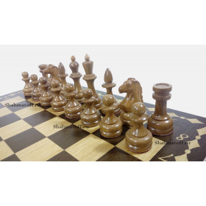 Шахматы ручной работы "Гроссмейстер" в ларце "Маркетри венге" премиум класса