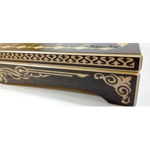 Шахматы ручной работы "Гроссмейстер" в ларце "Маркетри венге" премиум класса